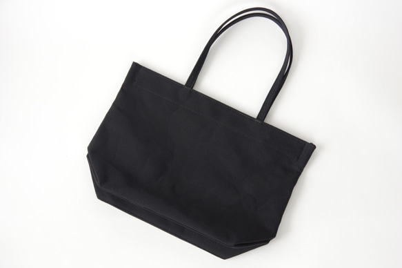 《Canvas》Simple tote Bag ブラック 8枚目の画像