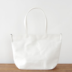 《Canvas》Simple tote Bag オフホワイト 1枚目の画像