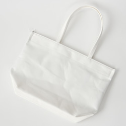 《Canvas》Simple tote Bag オフホワイト 9枚目の画像