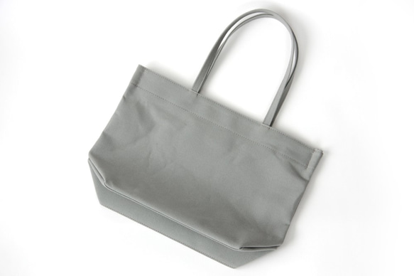 《Canvas》Simple tote Bag グレー 9枚目の画像