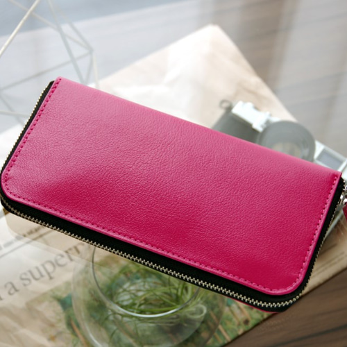 Chloe　レザー　長財布　ピンク Chloe レザー 長財布 ピンク Chloe クロエ レザー二つ折り長財布