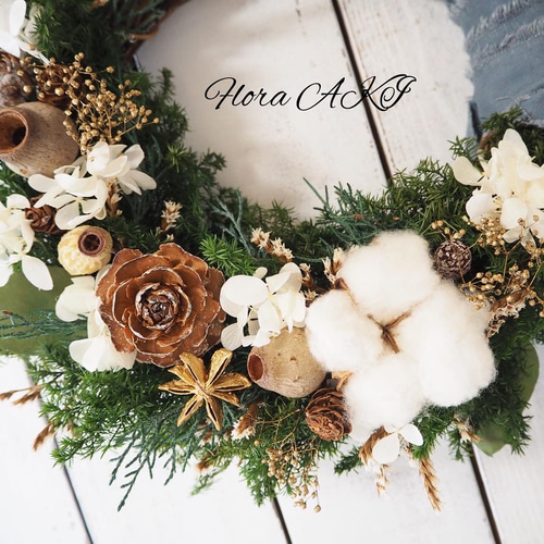 6.クリスマスハーフリース クリスマスハーフリース Christmas half wreath 2021 クリスマス