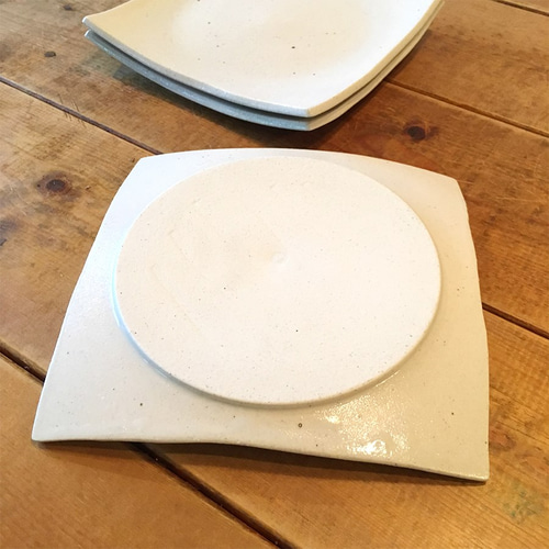 送料無料】 （3枚セット）スクエア ケーキ皿 17cm （数量限定） INA-32