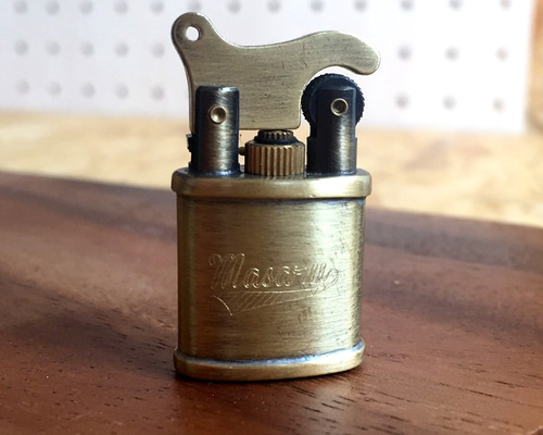 送料無料】名入れオーダーメイド☆ミニガスライター アンティーク