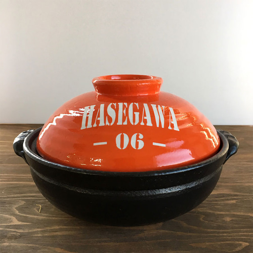 送料無料 】大きなサイズ 名入れ 数字 和風 オレンジ カラー 9号