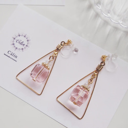 Crystal Cube Pierce ( pierce / earring) 3枚目の画像