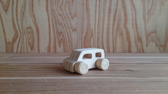 手作り　木のおもちゃ『ミニカー3点セット』 4枚目の画像