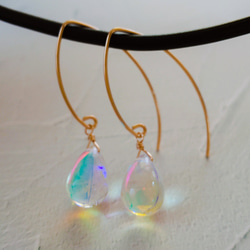 再販♪ビビットピンクカルセドニー ピアス/イヤリング 14kgf ピアス