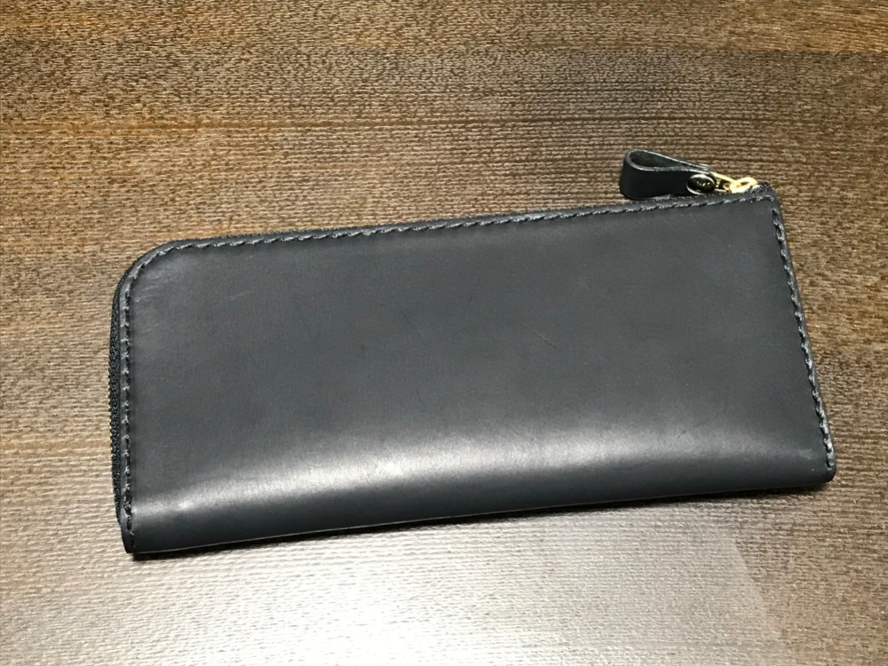 L型ロングウォレット　ブラック