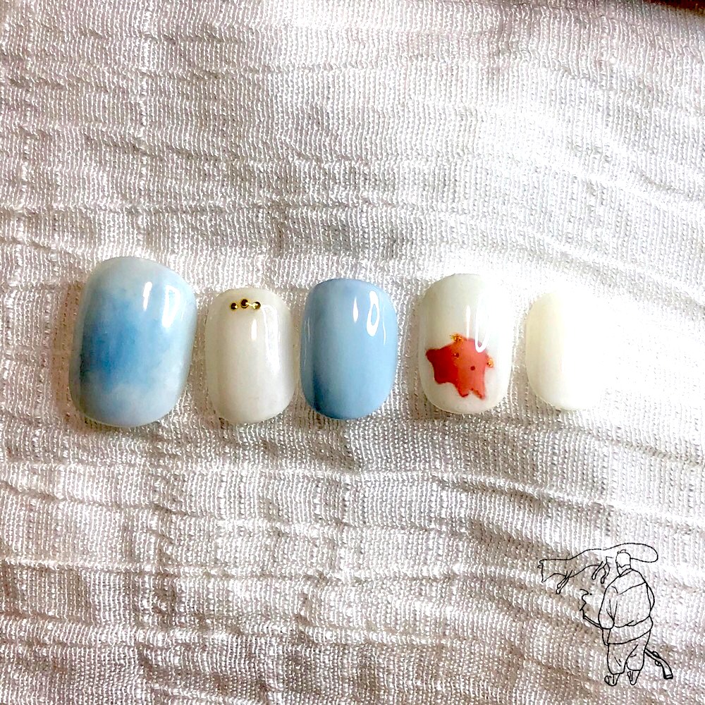 メンダコちゃんとエサの小エビくん        Ω