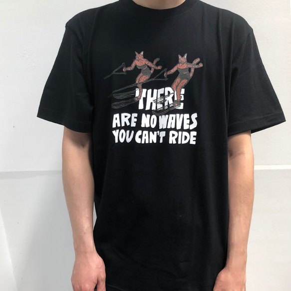 【XL】 水上スキーキャットTEE 2枚目の画像