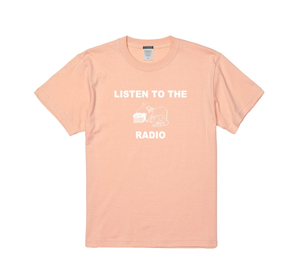 RADIO CAT TEE (シェルピンク) 4枚目の画像