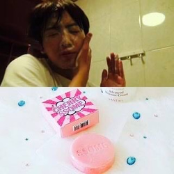 韓国シリーズ　コスメのミニチュア　チェリーサム石鹸 3枚目の画像