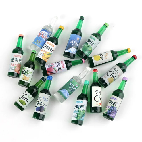 ミニチュア 韓国焼酎 ランダム3本セット DIYパーツ 小さなお店B