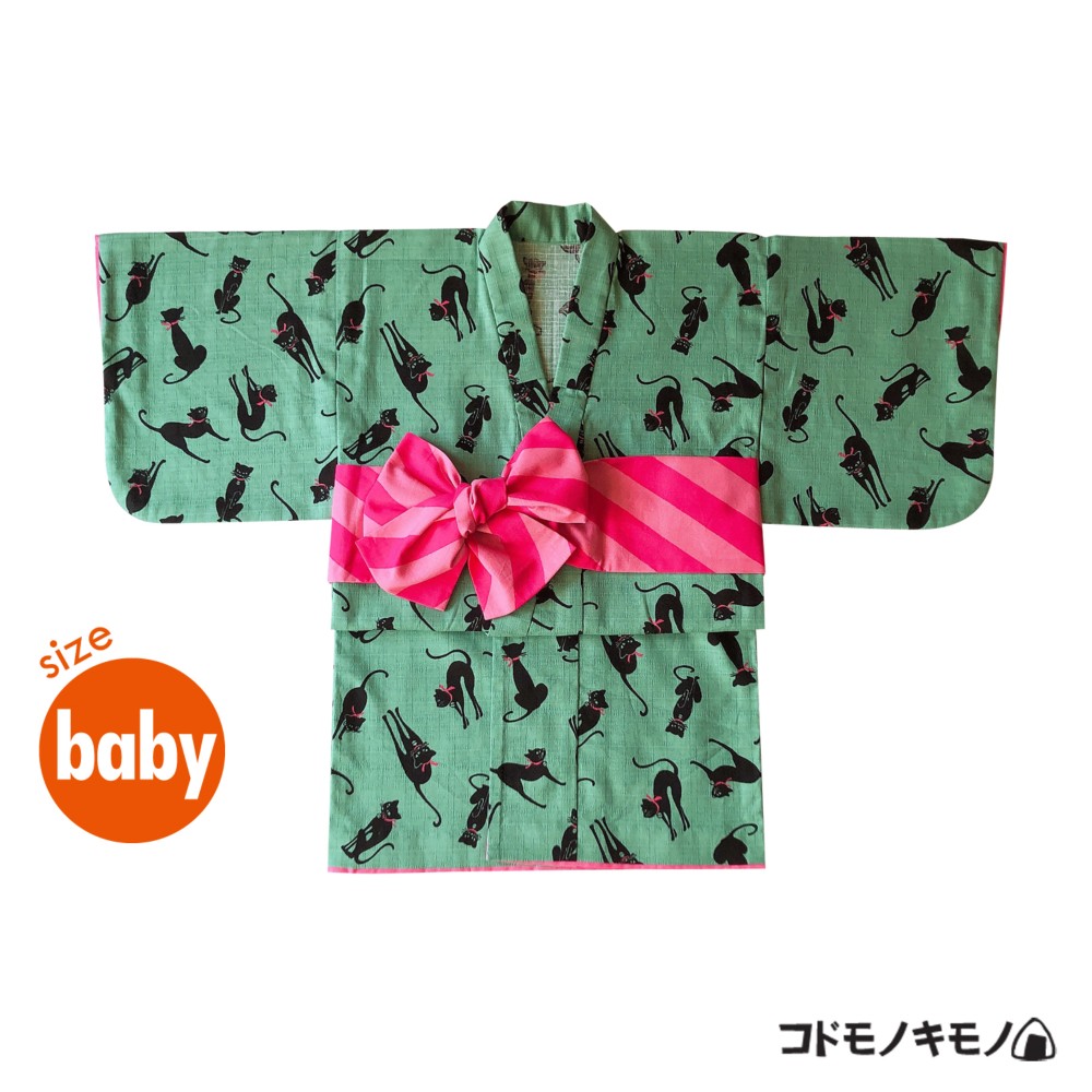 【baby】一つ身 ねこの着物 9,880円