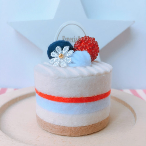 おままごと＊4種のフェルトケーキセット【12】 おもちゃ・人形