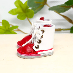 革細工　ロングブーツ　leather craft miniature boots. 3枚目の画像