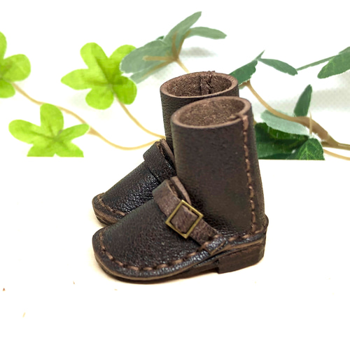革細工 丸エンジニアブーツ ぬい用 一足 miniature boots