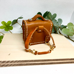 革細工　ハーネス型リュック型かばん　miniature bag. 1枚目の画像