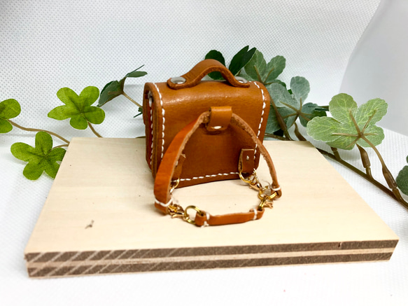 革細工　ハーネス型リュック型かばん　miniature bag. 1枚目の画像