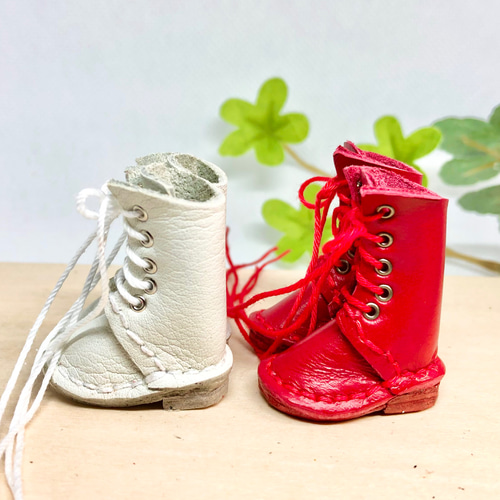 森き 編み上げブーツ 一足 miniature boots. その他人形 森