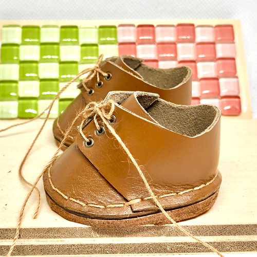 N　ミニチュアブーツ 革細工 ぬいぐるみ用ブーツ miniature boots. その他人形 森