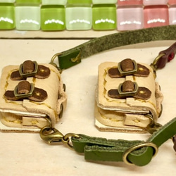 革細工　マイクロかばん調整紐　　一つ　miniature. 3枚目の画像