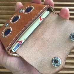 牛本革ハードコインケース財布 coin purse　Htype-513C 7枚目の画像