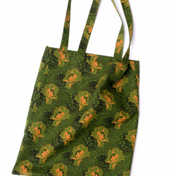 GREEN FLOWER TOTE 第2張的照片