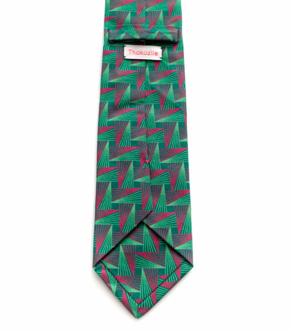 GREEN GEOMETRIC TIE 4枚目の画像