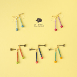 まきまきスティックピアス/イヤリング 1枚目の画像