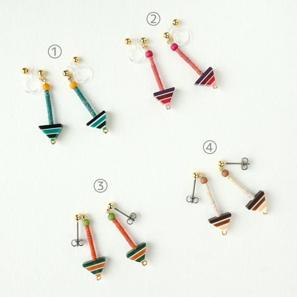 まきまきアロウピアス/イヤリング 6枚目の画像