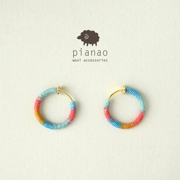 まきまきフープピアス（mix3） 1枚目の画像