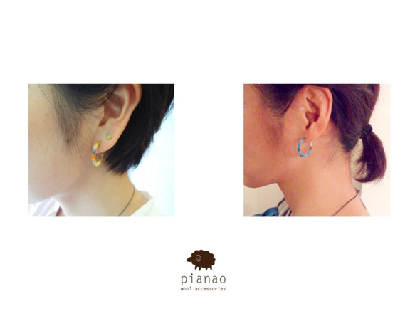 まきまきフープピアス（mix3） 4枚目の画像