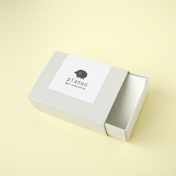 まきまきフープピアス（パープル）　【受注制作】 9枚目の画像