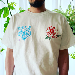 tiger × rose T-shirt 3枚目の画像