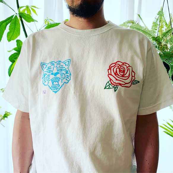 tiger × rose T-shirt 3枚目の画像