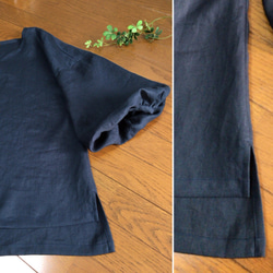 【4/3まで送料無料】リネンふんわりお袖のプルオーバー 6枚目の画像
