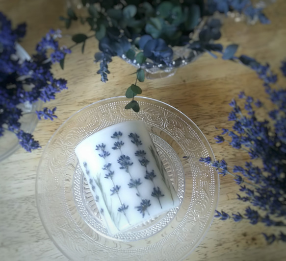 ～Relax Lavender～ボタニカルソイキャンドル◇-100%Pure essential oil - 3枚目の画像