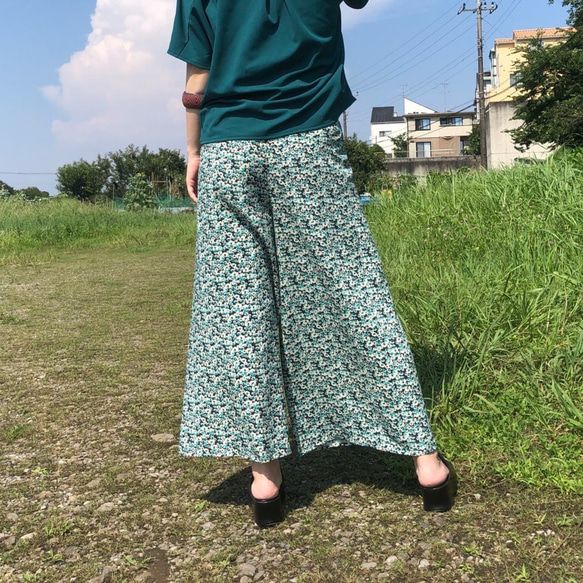 エスニック柄　ビスコース　巻パンツ　ゆったり巻81㎝　M丈95㎝　№19016 3枚目の画像