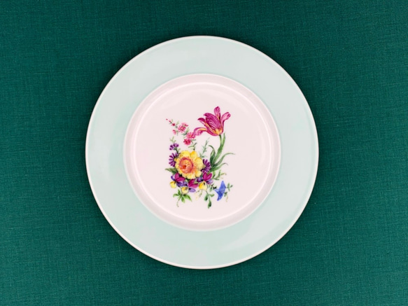 花束のデザート皿Ｆ 1枚目の画像