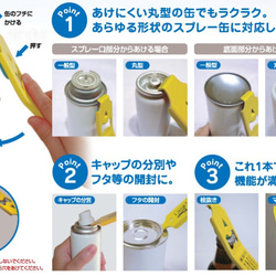 カンペッカー スプレー缶/ガス缶の穴あけマルチツール　[ 鋳鉄物 ]　 5枚目の画像