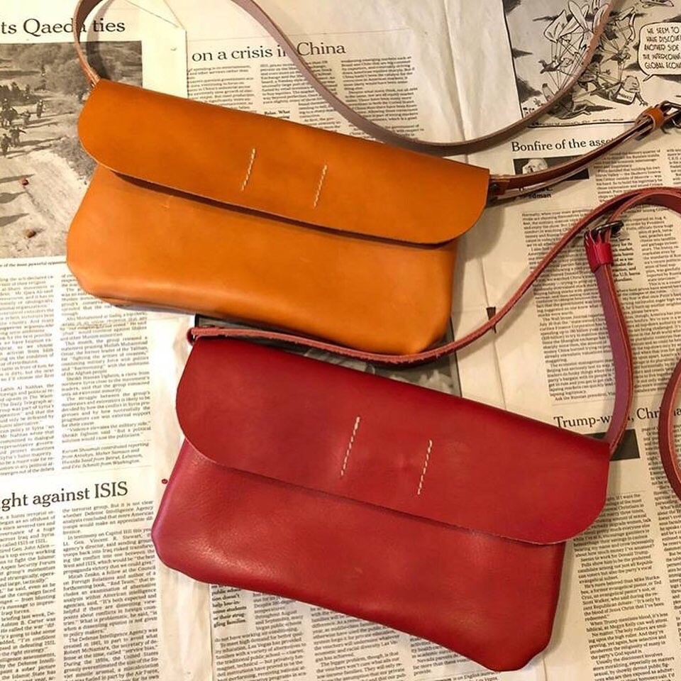 【レザークラフトキット】レザー斜め掛けショルダーバック