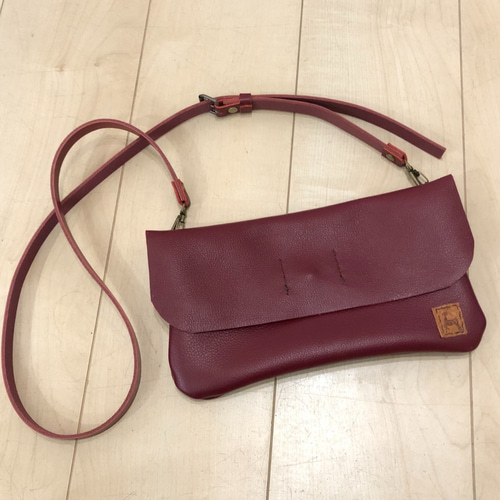 レザークラフトキット】レザー斜め掛けショルダーバック キット