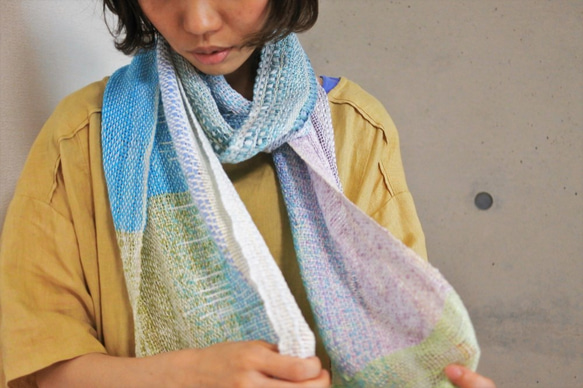 SAORI編織披肩（岡村Moeka） 第3張的照片