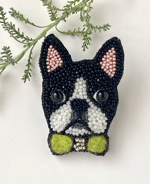 タキシード紳士 ボストンテリア ブローチ izumi-wan 通販