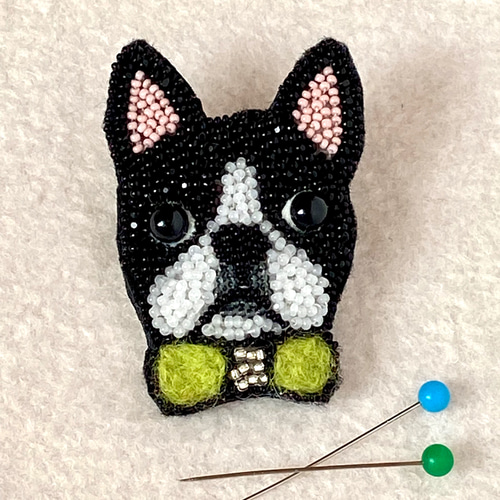 タキシード紳士 ボストンテリア ブローチ izumi-wan 通販 12889076