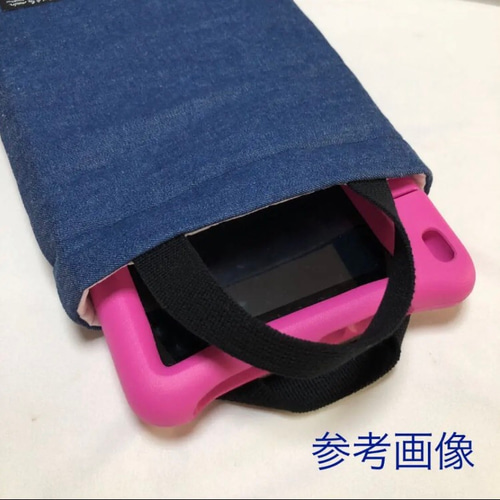 タブレットケース iPad入れ さくらんぼ 黒 女の子 小学生 小学校