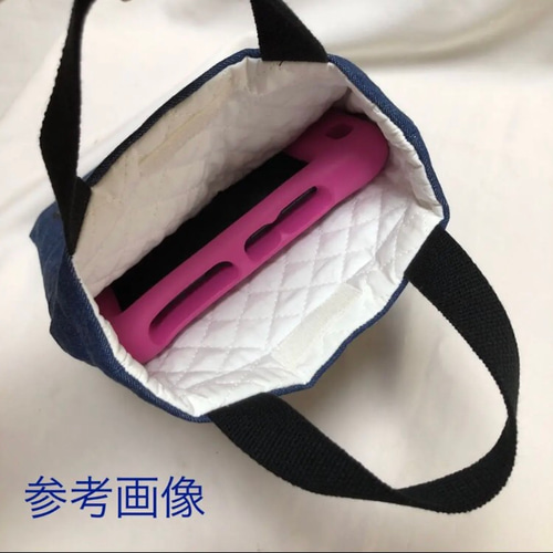 グレー さくらんぼ 花柄 タブレット入れ iPad入れ 小学校 中学生 女子