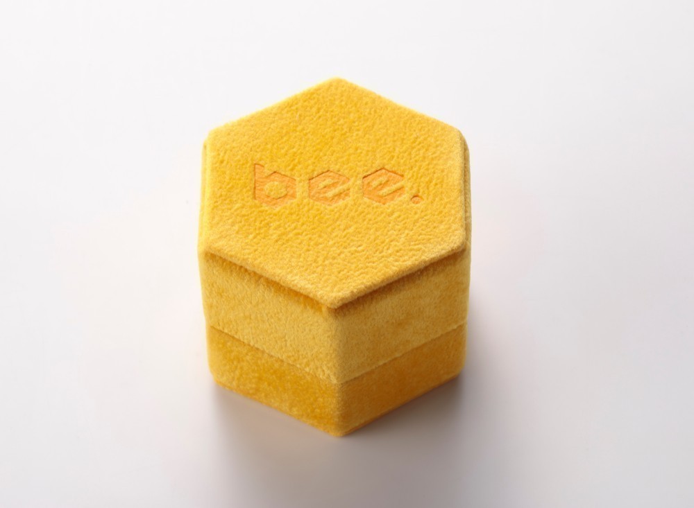 カラーストーン リング「 bee 」リング【 クリア 】ホワイトトパーズ・7号